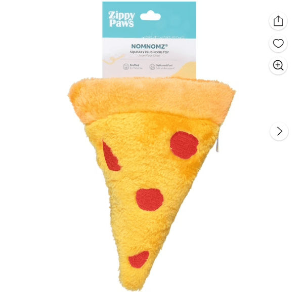 Zippy Paws NomNomz Pizza Plush Dog Toy