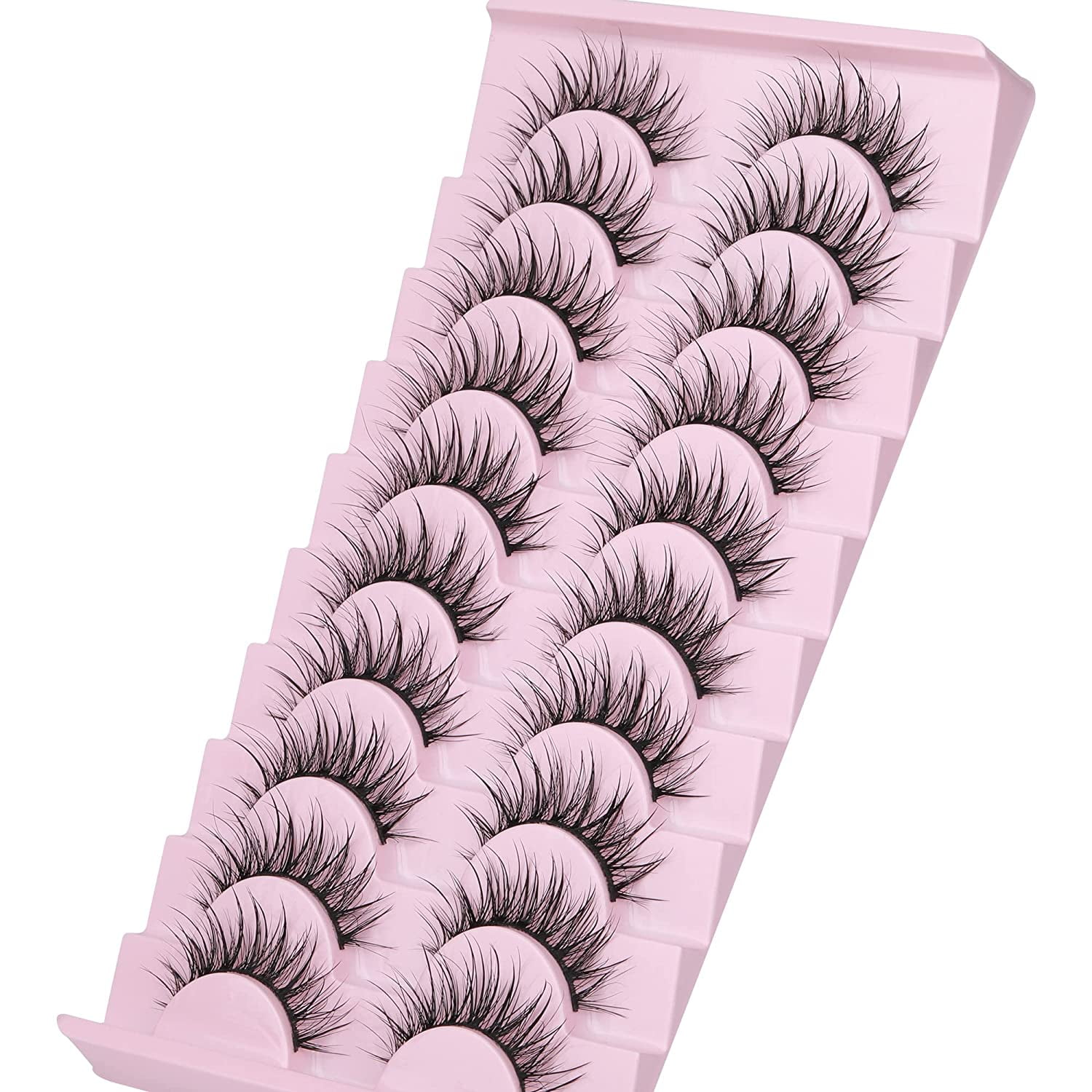 False Eyelashes Wet Lashes Spiky Manga Volume Eyelashes Natural Wispy