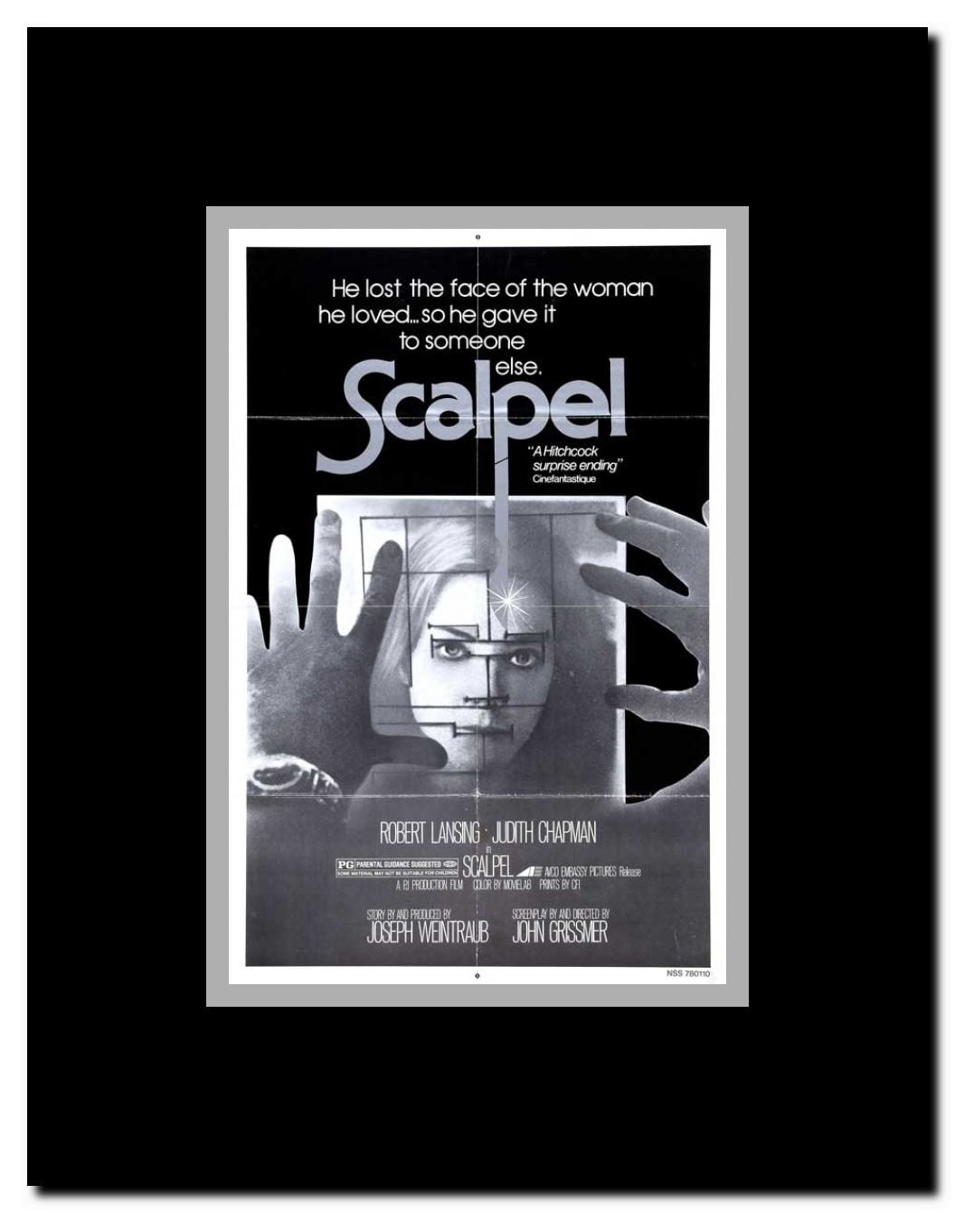 False Face Framed Movie Poster