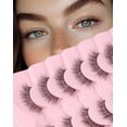 thumbnail image 1 of False Lashes Natural Look False Eyelashes Natural Lashes Wispy Eyelashes Fake Eyelashes Strip Lashes Fake Lashes 14mm Lashes D37, 1 of 14