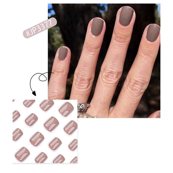 False Nails, Press On Nails, Reusable Custom Fit Nail Tips with Glue and Nail File, Easy To Apply Durable Fashionable for Parties Weddings Halloween Christmas Daily Use