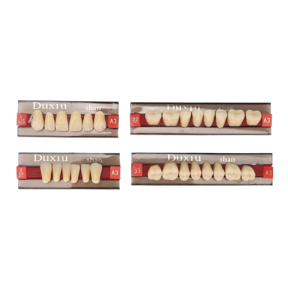 False Teeth,Synthetic Resin Denture Tooth Professional Men Women Shade A3 425 False Teeth For Replacement,Synthetic Resin Tooth