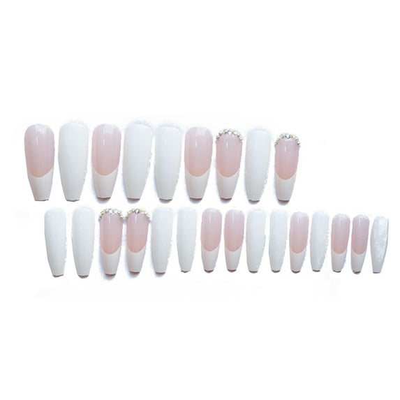 False nails, smoke wear nail type long adhesive, 24, with drilling glue patterns