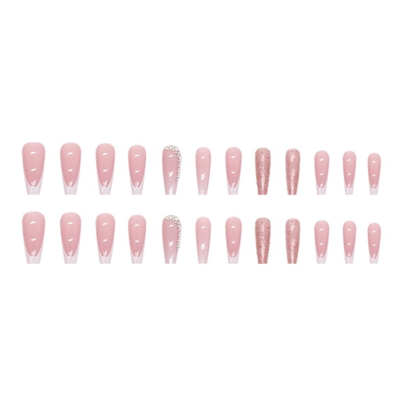 False nails, static artificial false nails 24, ballet burst flash