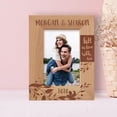 thumbnail image 1 of Falt In Love With Me Personalized Wooden Frame 4" x 6" Brown (Vertical), 1 of 1