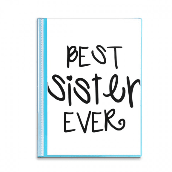 Faly Love Bless Best Sister Quotes Book Sheet Protectors Portfolio Binder Folder