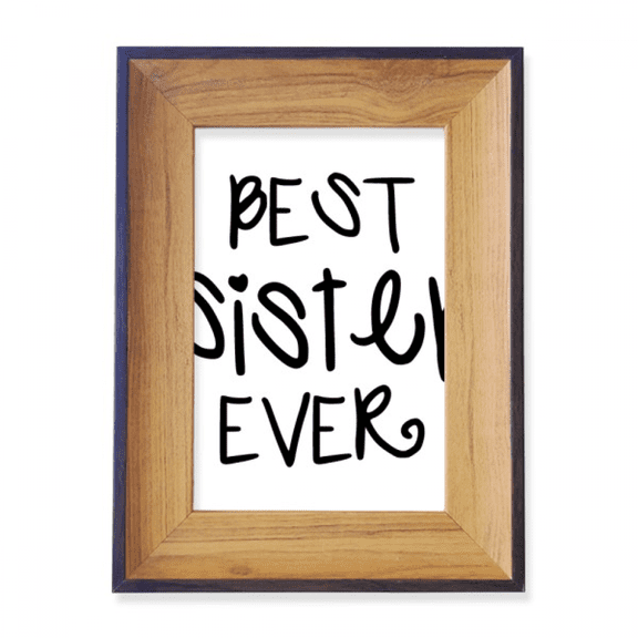 Faly Love Bless Best Sister Quotes Photo Frame Exhibition Display Art Desktop Painting