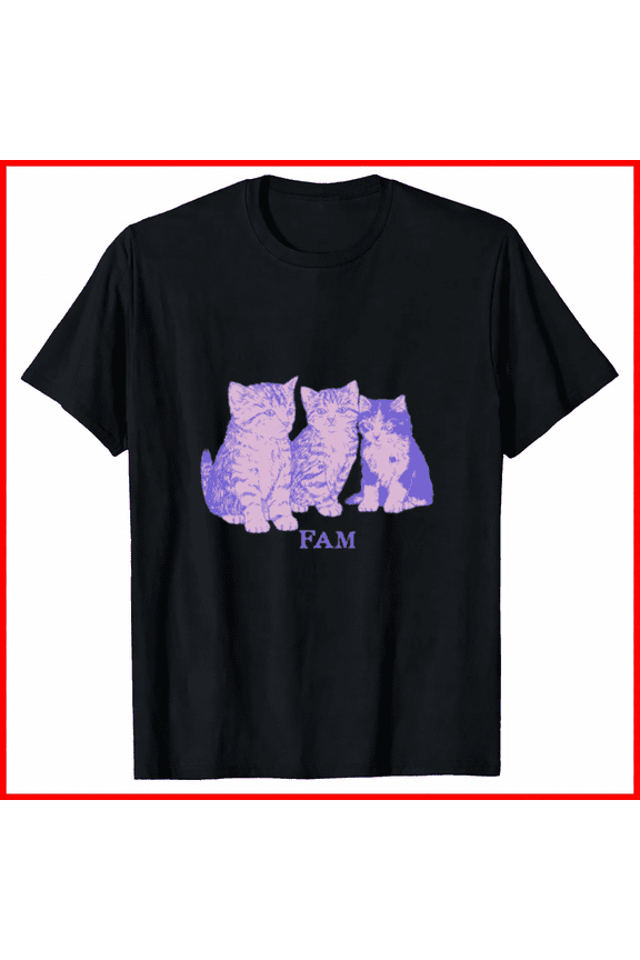 Fam Graphic Tee Minimalist Modern Typography Family Aesthetic Wear Top,for unisex up to 5XL