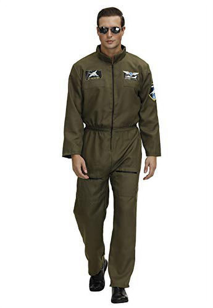 Top Gun Jumpsuit Deluxe Mens Costume