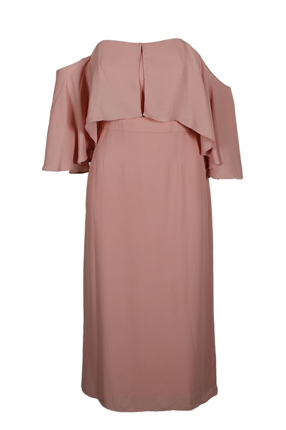 Fame And Partners Womens Blush Pink The Bouvardia Off-Shoulder Dress 8