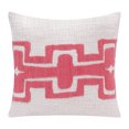 thumbnail image 1 of Fame Geometric Handmade Decorative Throw Pillow, Coral/Ivory, 20" x 20", Count per Pack 1, 1 of 9