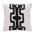 thumbnail image 1 of Fame Geometric Handmade Decorative Throw Pillow, Onyx/ivory, 20" x 20", Count per Pack 1, 1 of 1