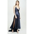 thumbnail image 1 of Fame & Partners INDIGO Peony Draped Split Gown, US 12, 1 of 4