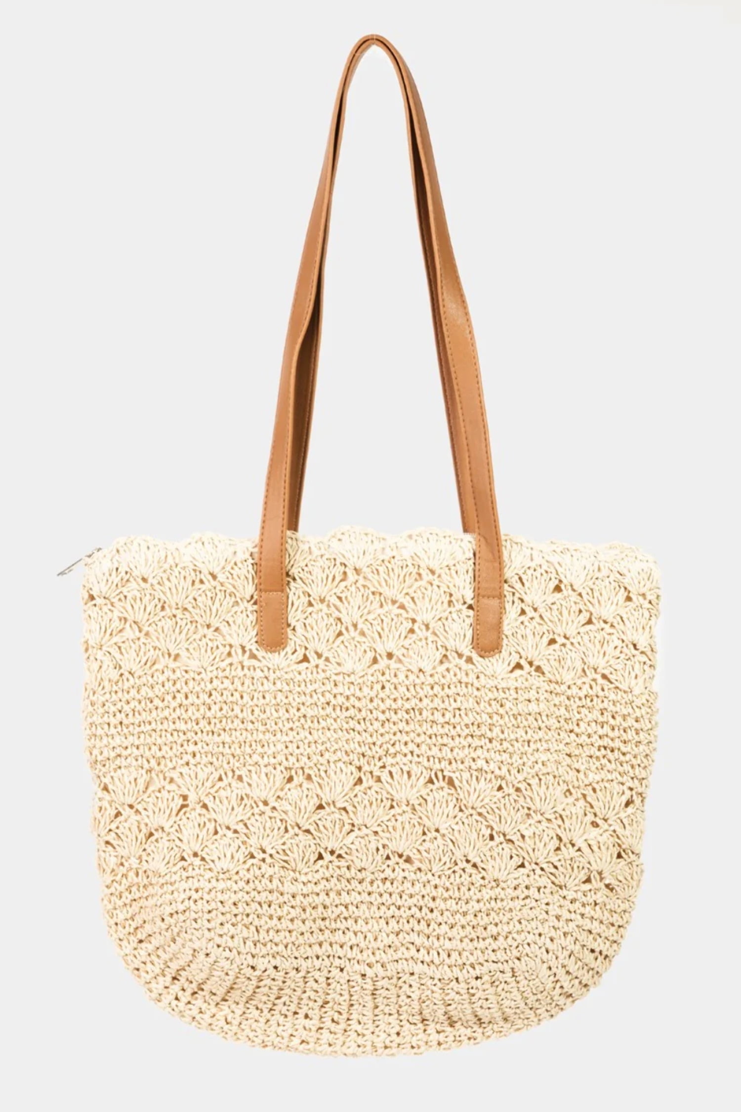 THE HELLO HAUL WEEKEND STRAW BRAIDED TOTE main image 1