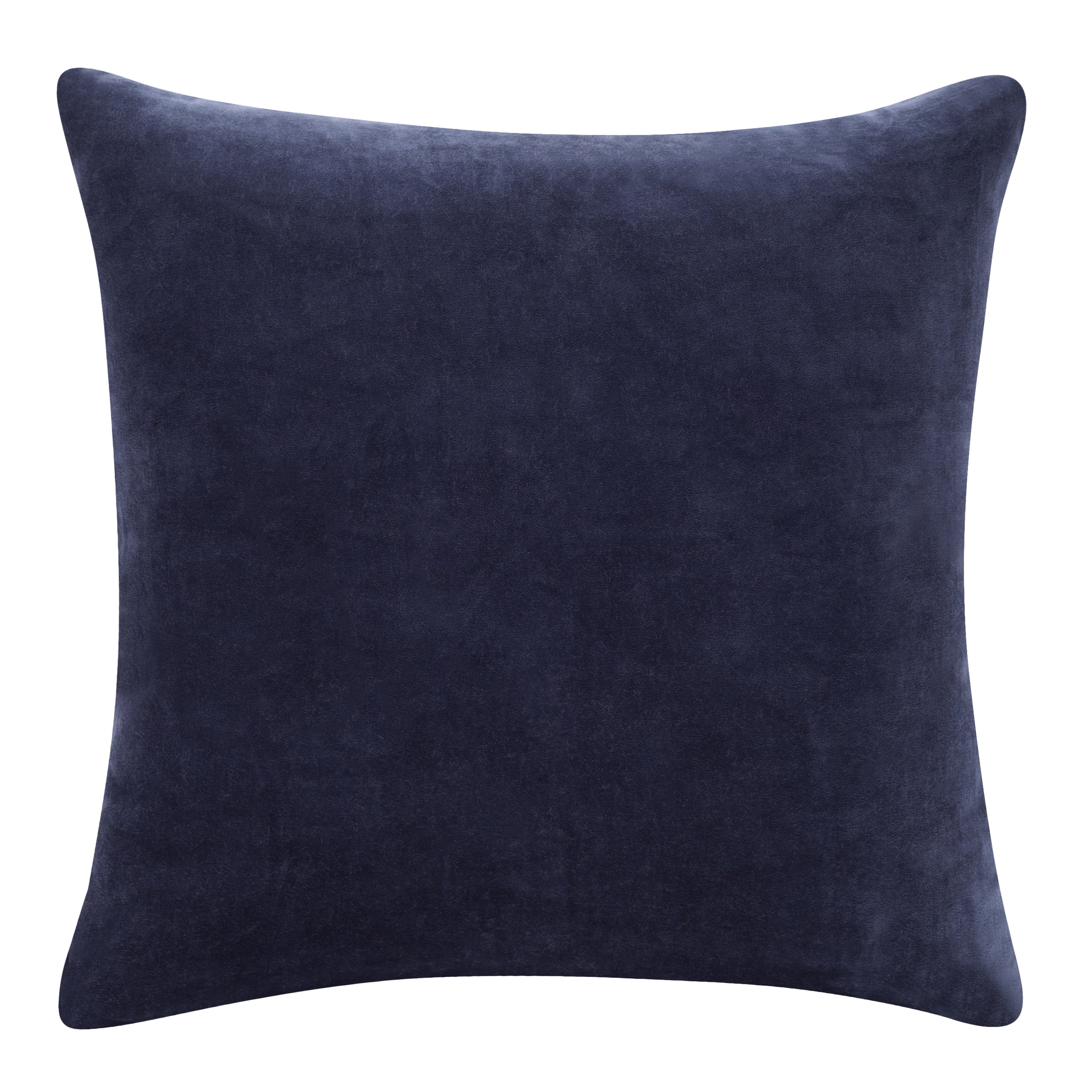 Ox Bay and Stacy Garcia 20" x 20" Ocean Blue Velvet Reversible Cotton Adult Decorative Throw Pillow