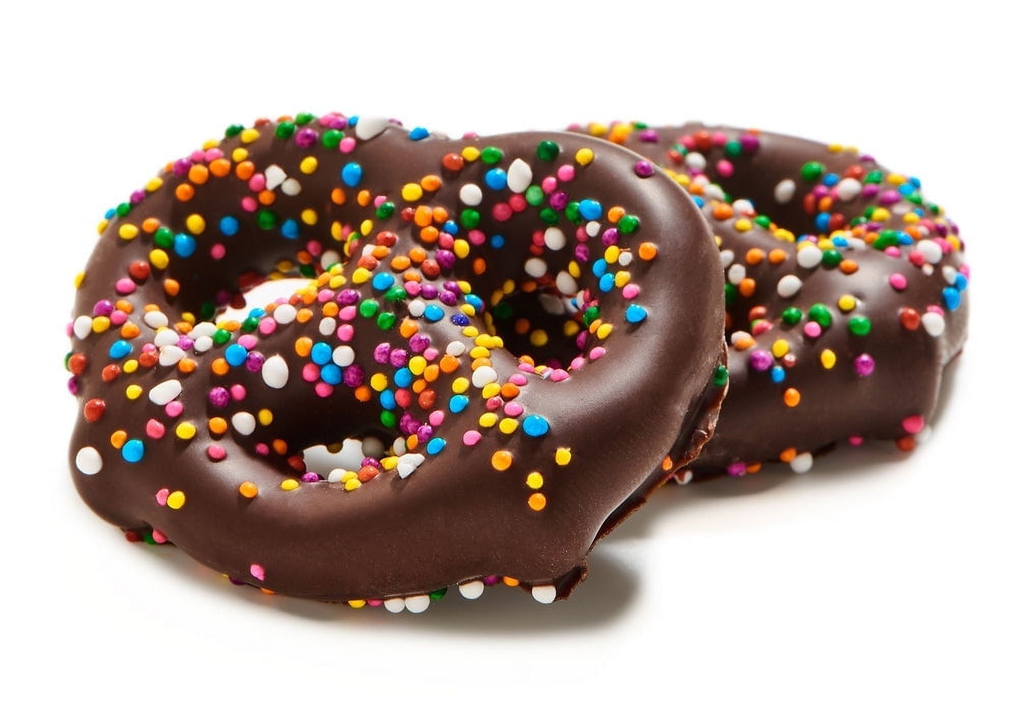Fames Chocolates Sprinkled Pretzel Kosher Certified, Dairy-Free, Chocolate-Covered Pretzel