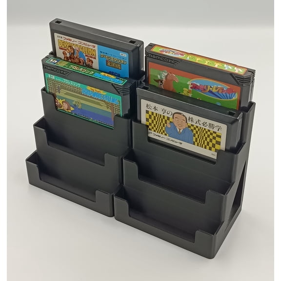 Famicom Cartridge Display Stand Tower Holder - Holds 8 Games