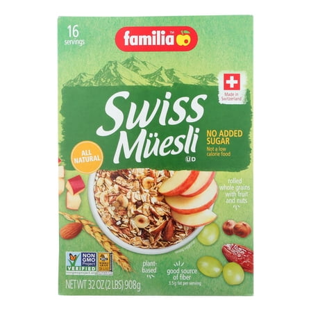 Familia Swiss Muesli, Classic Rolled Wholegrains with Fruits & Nuts, 29 oz (822 g)