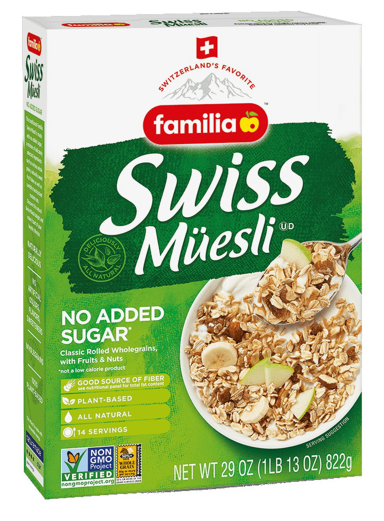 Familia Swiss Muesli, Classic Rolled Wholegrains with Fruits & Nuts, 29 oz (822 g)