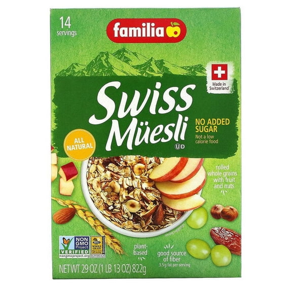 Familia Swiss Muesli No Added Sugar 29 oz Pack of 3