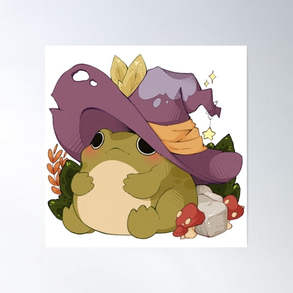 Familiar Froggie Poster Wall Art, Modern Wall Decor For Living Room Bedroom, 30x30 UNFRAMED