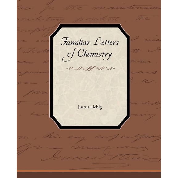 Familiar Letters of Chemistry (Paperback)