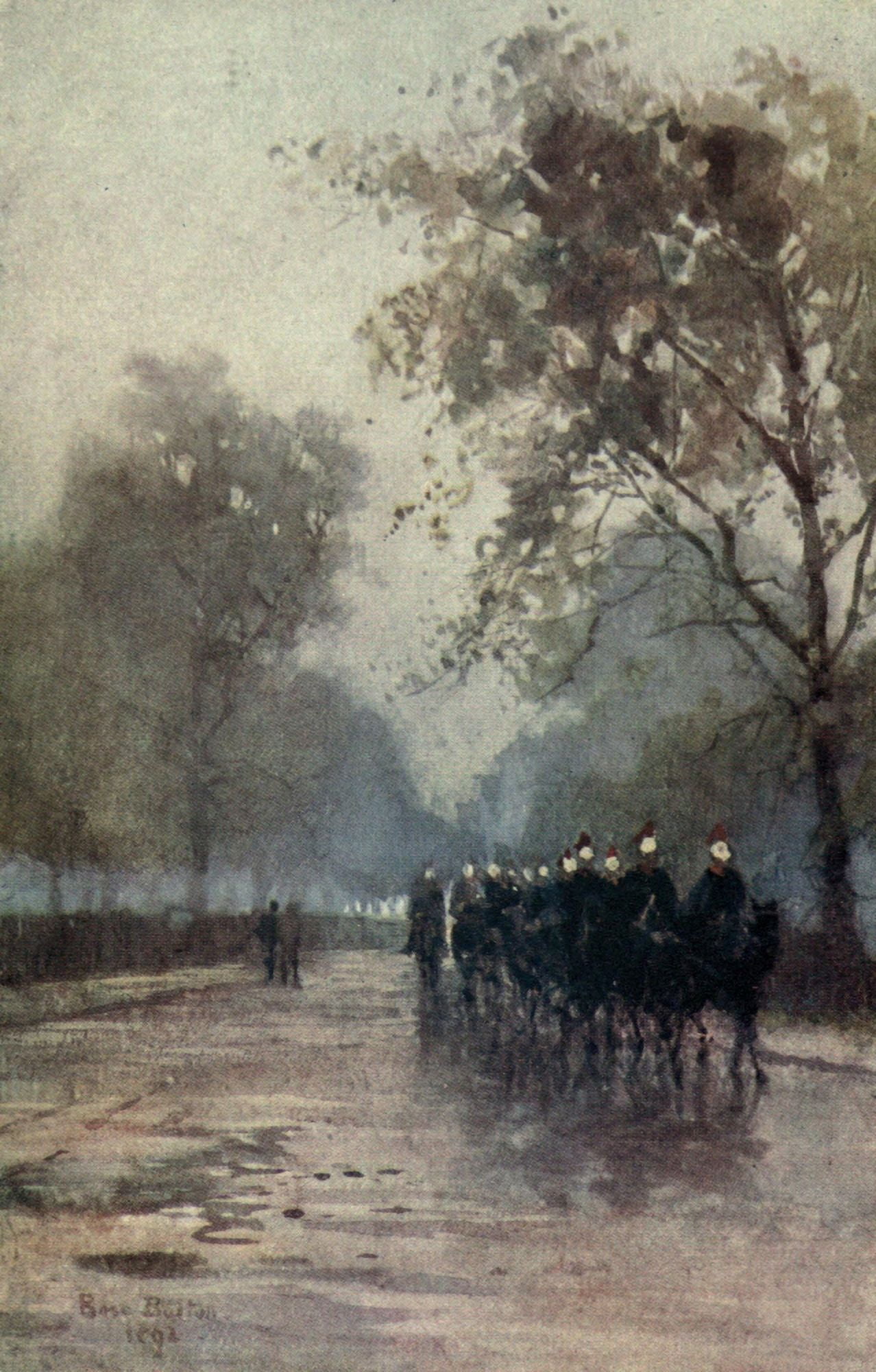 Familiar London 1904 Constitution Hill Canvas Art - Rose Barton (18 x 24)
