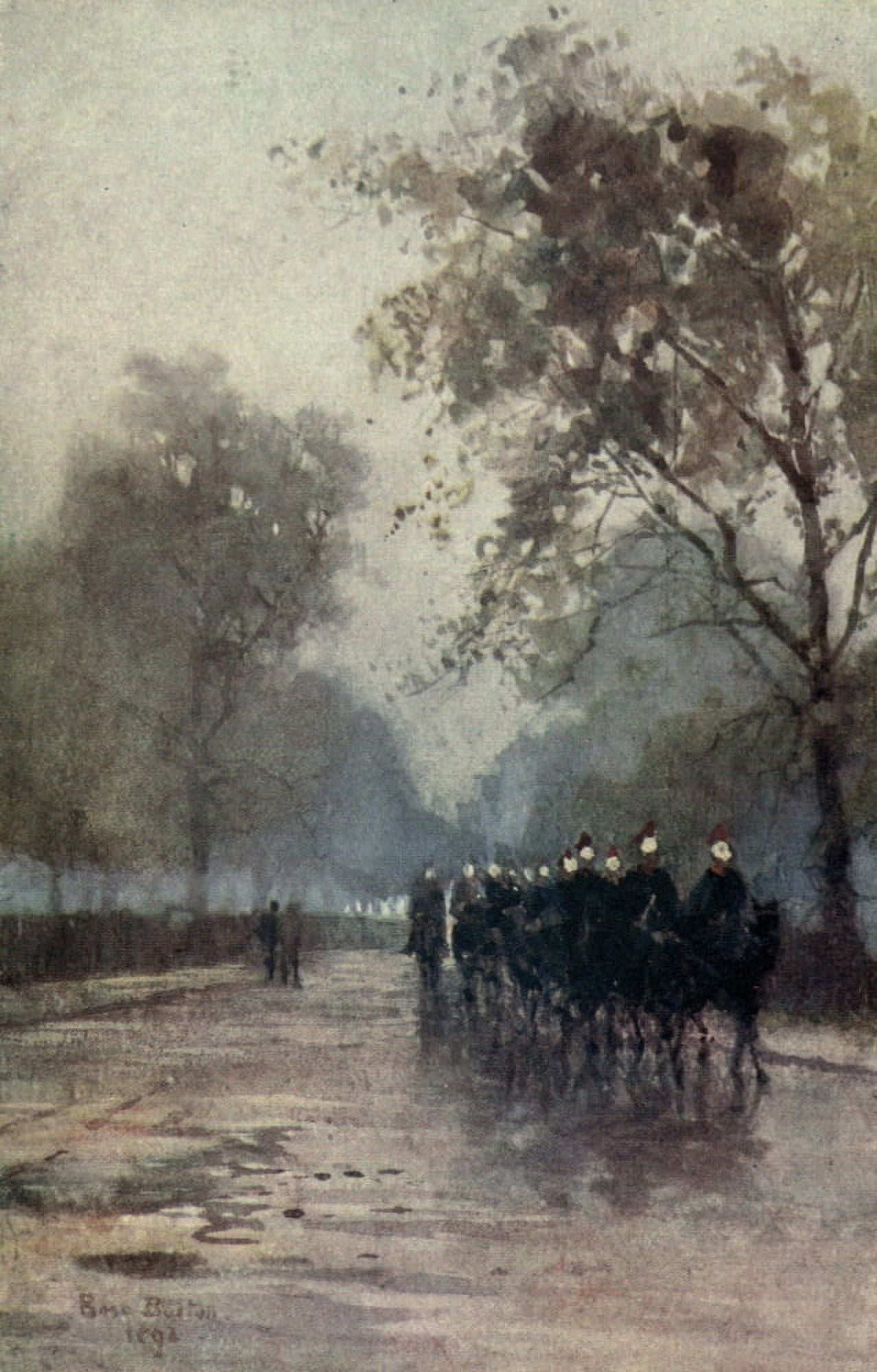 Familiar London 1904 Constitution Hill Canvas Art - Rose Barton (24 x 36)
