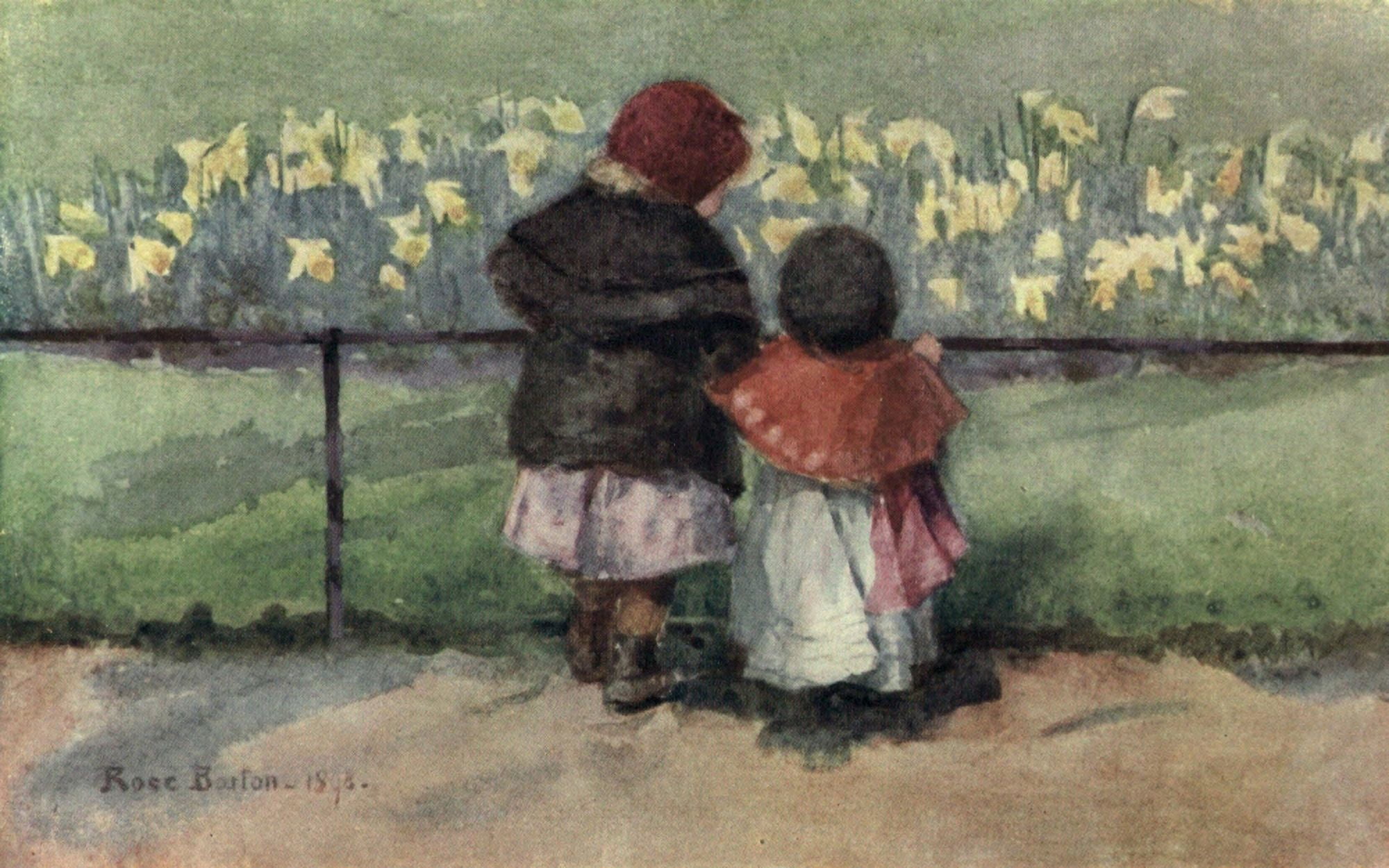 Familiar London 1904 Springtime Canvas Art - Rose Barton (18 x 24)