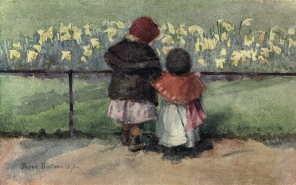 Familiar London 1904 Springtime Canvas Art - Rose Barton (24 x 36)