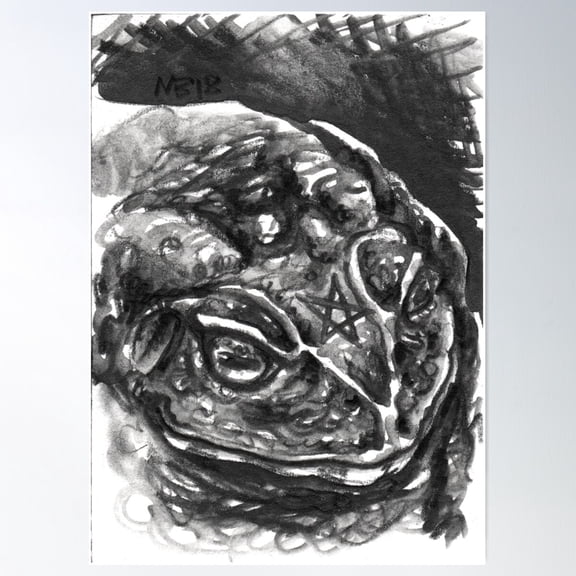 Familiars - Toad Poster Wall Art, Modern Wall Decor For Living Room Bedroom, 8x12 UNFRAMED