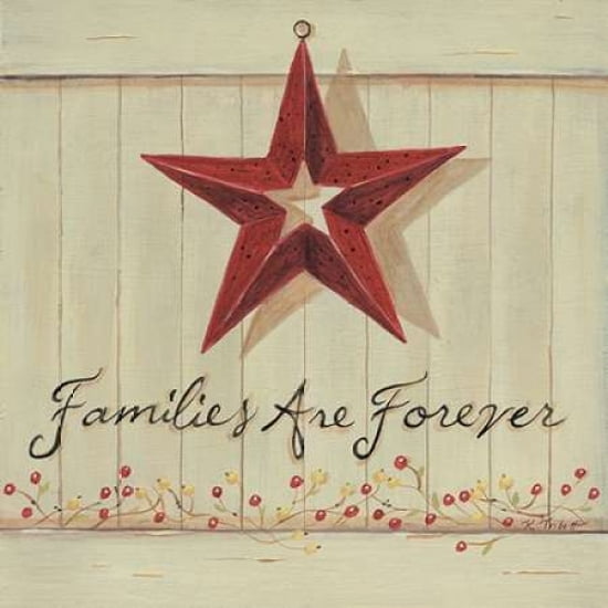 Families Are Forever Canvas Art - Karen Tribbet (24 x 24)