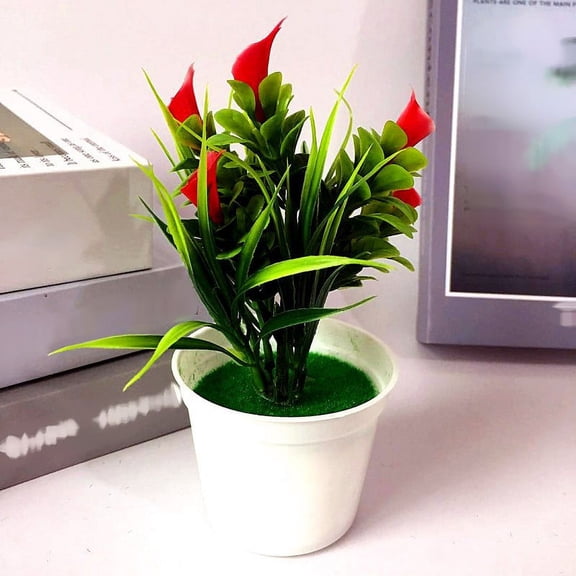 Families Artificial Plant Flowers Offices Parties Room Weddings Calla Lily Home Potted Restaurants High Quality