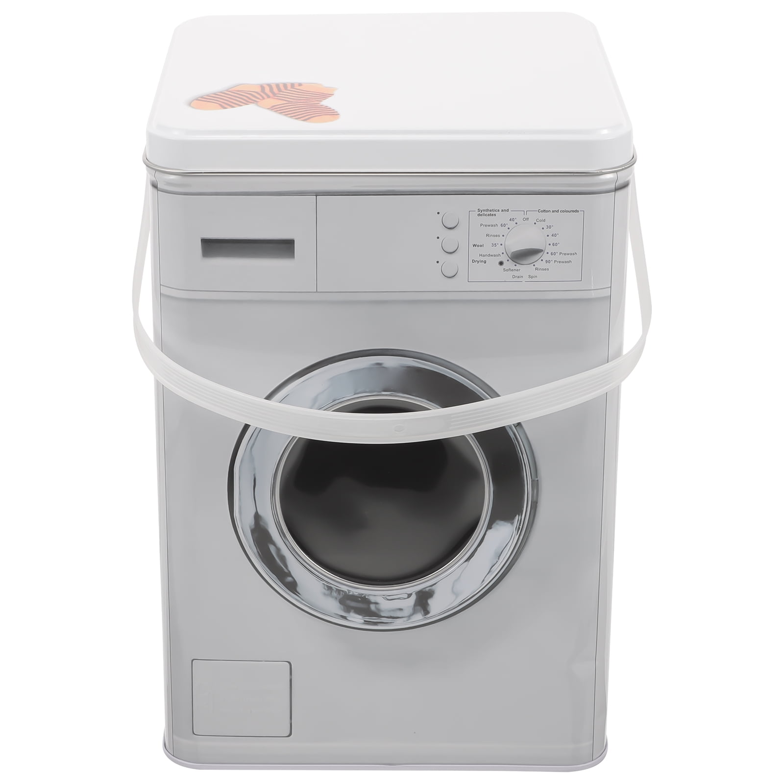 Families Household Laundry Detergent Tin Box Washing Powder Room Bucket Container Wrought Iron