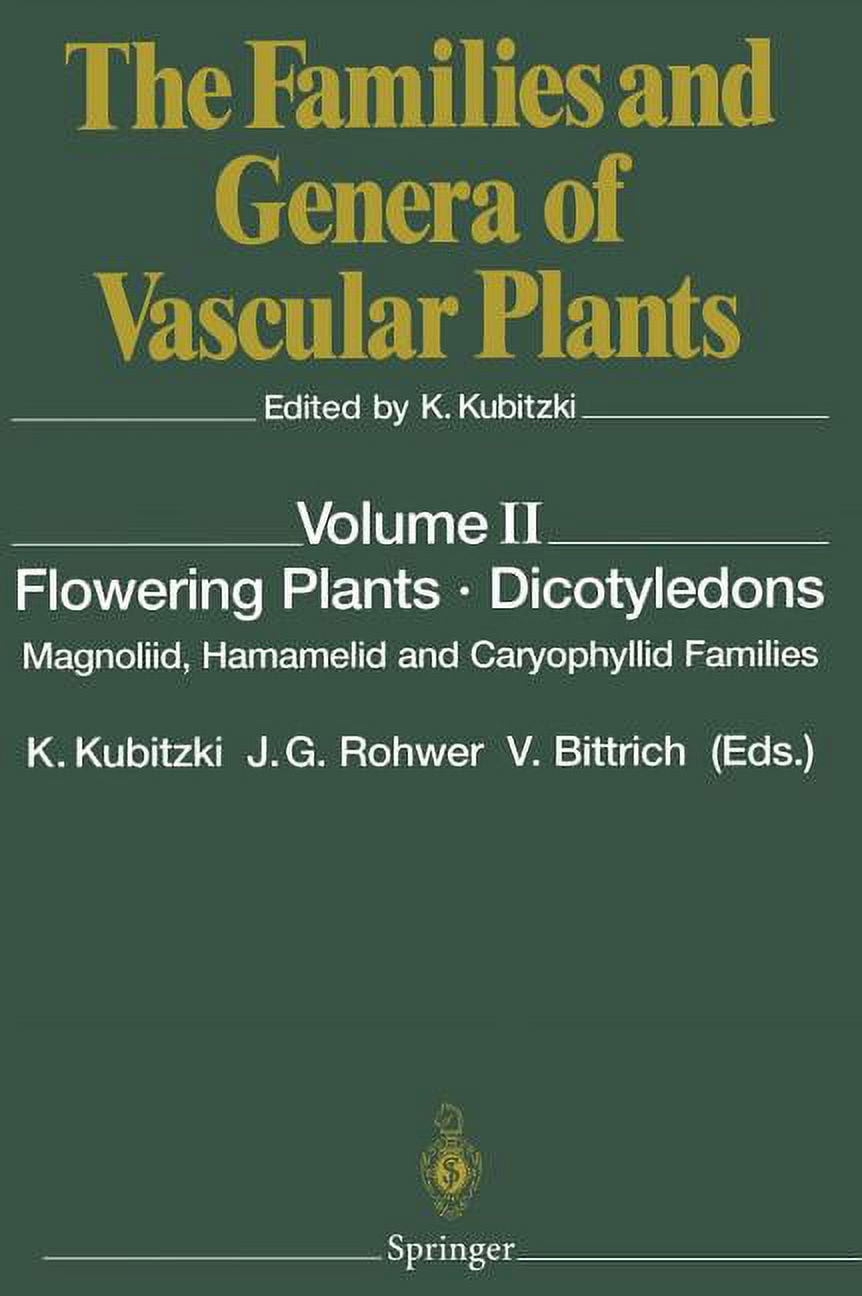 Magnoliid Families and Genera of Vascular Plants Flowering Plants - Dicotyledons ...