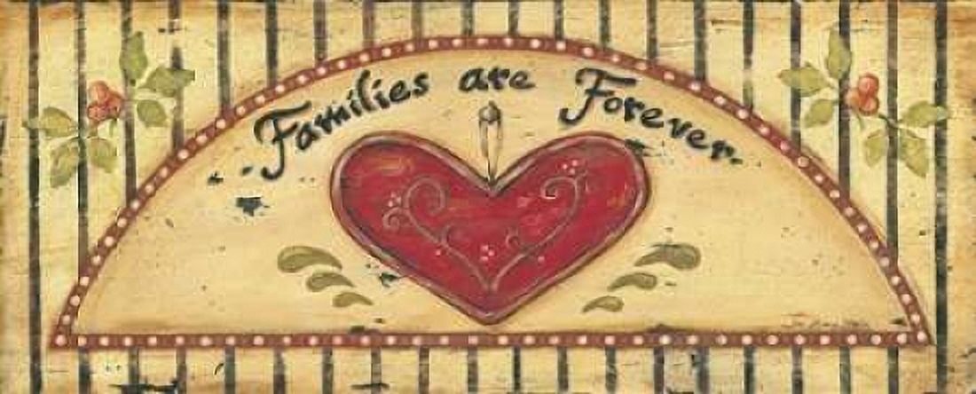 Families are Forever Canvas Art - Jo Moulton (24 x 48)