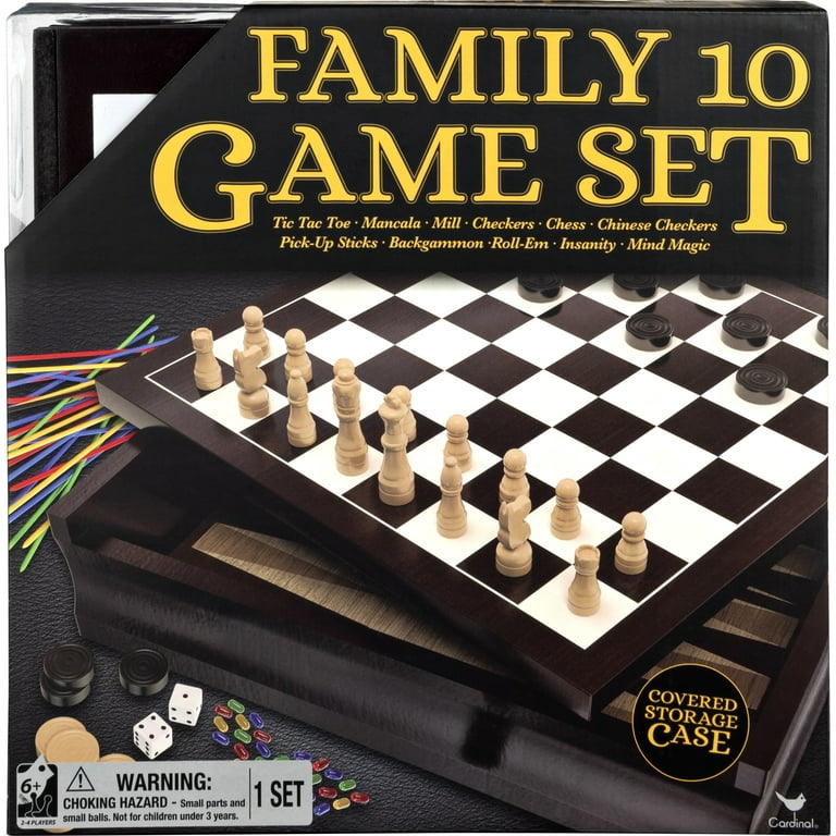 Game Gallery Chess, Checkers and Chinese Checkers Board Game Set