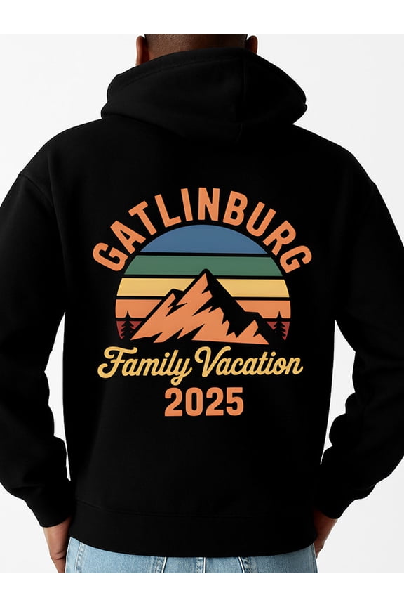 Family 2025 Getaway graphic hoodies men long sleeve black Stylish Autumn/Winter Outerwear, Sweatshirts , Plus Size Hoodies , Cool Hoodies , Funny Hoodies , Sweatshirt winter Unique Design Unisex Shi