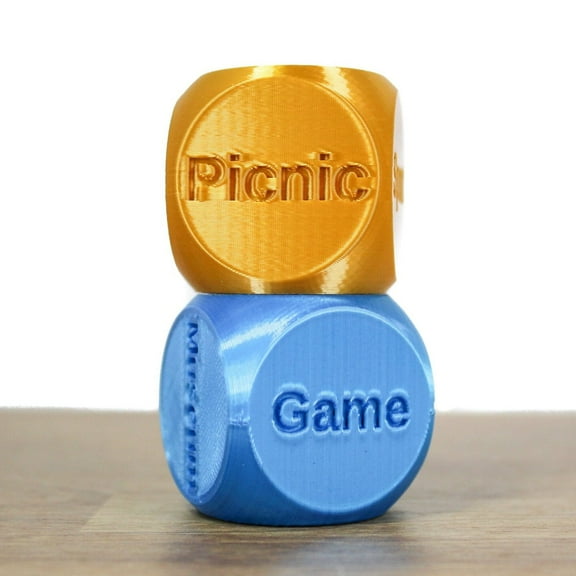 Family Activity Dice | Set of 2 Unique Large 1.4" Dice | Let Fate Guide Your Fam