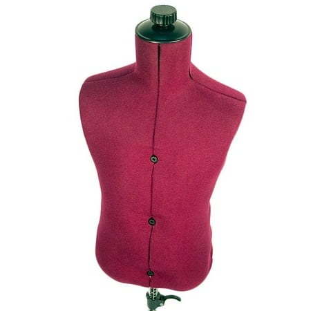 FAMILY DRESSFORM FM-C Family Adjustable Child-size Maroon Nylon Mannequin Dress Form
