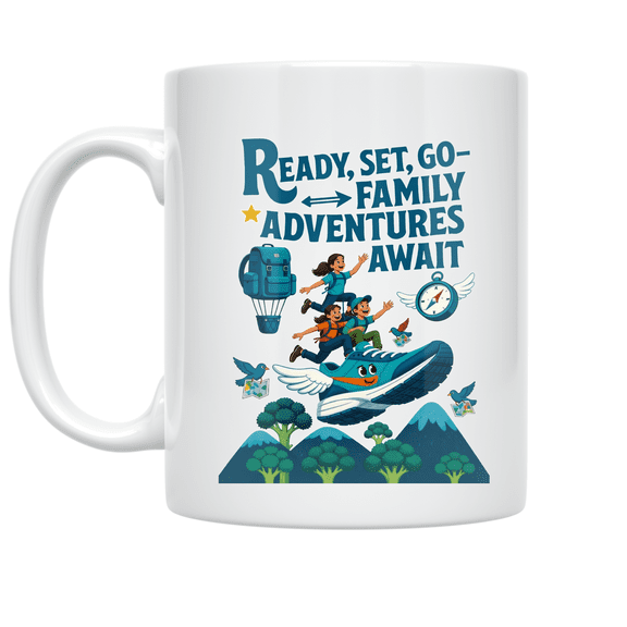 Family Adventure Fun - Family Explorer - 11 oz Ceramic Coffee Mug