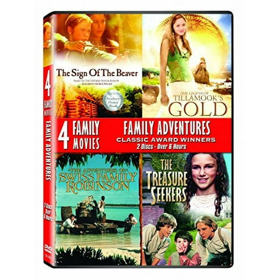 Family Adventures Collector's Set (The Sign of the Beaver / The Legend of Tillamook's Gold / The Adventures of Swiss Family Robinson / The Treasure Seekers)