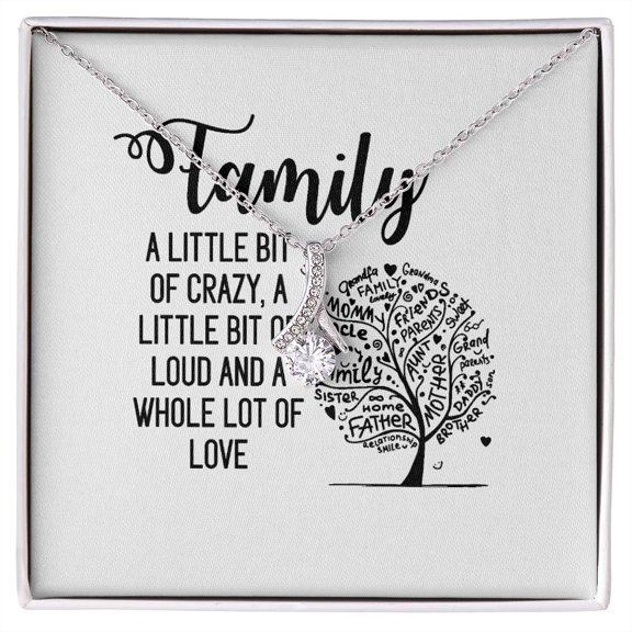 Family Alluring Ribbon Necklace