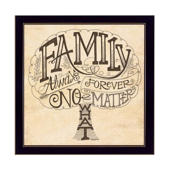 TrendyDecor4U Family - Always And Forever By Deb Strain Wall Art DS672-712