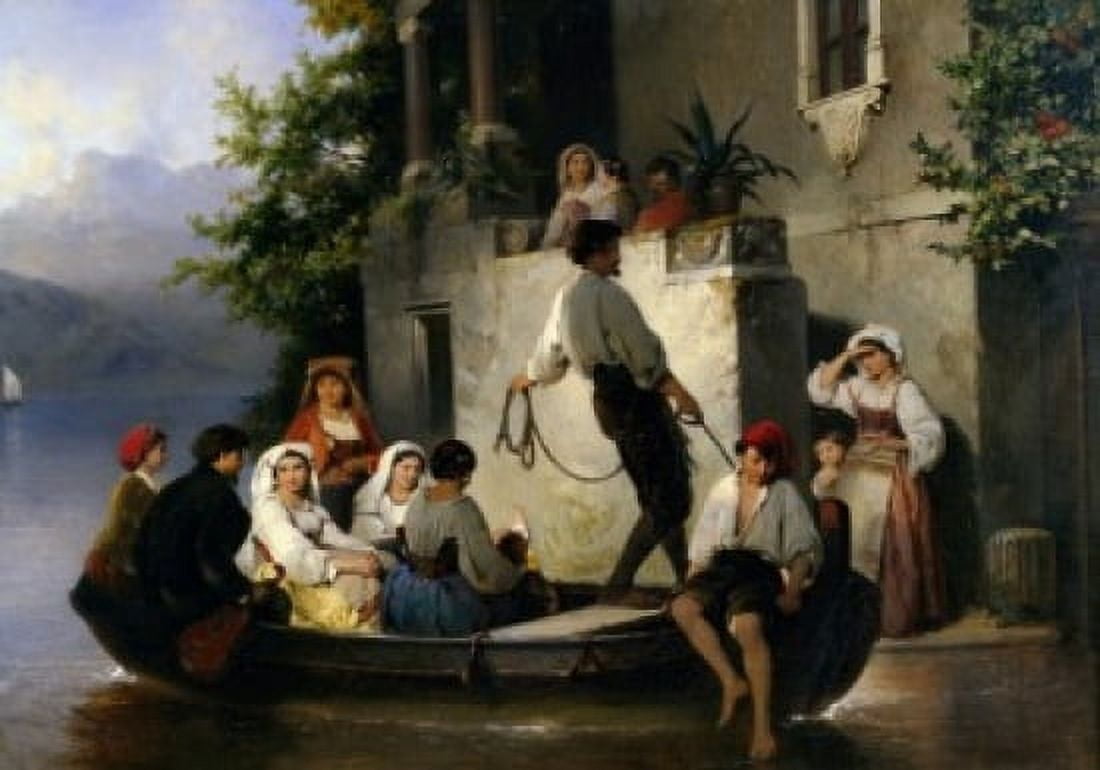 Family Arrival The Philippeau Karel Frans (1825-1897Dutch) Canvas Art - Karel Frans (24 x 36)