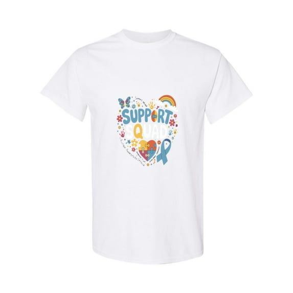 Family Autism Support Squad For Neurodiversity Awareness Unisex T-Shirt, for men & women, up to size 5XL