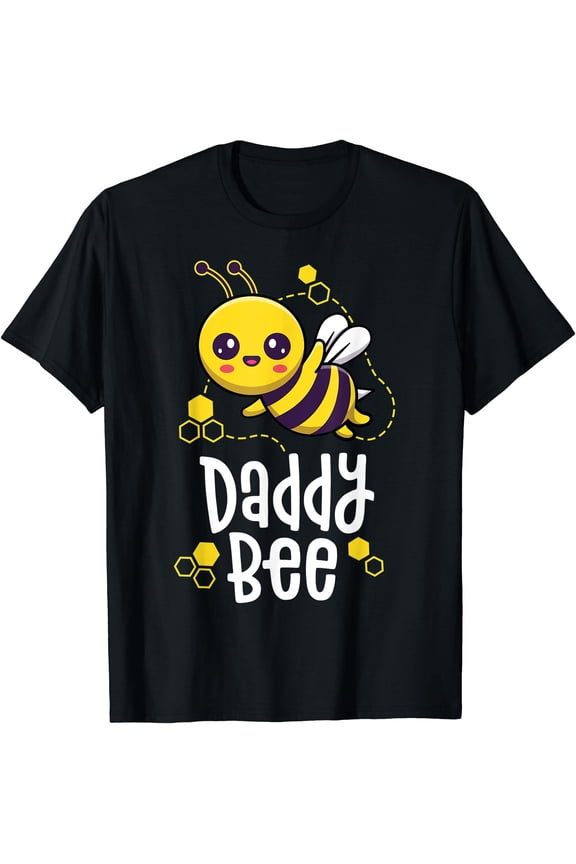 Family Bee Shirts Dad Daddy First Bee Day Outfit Birthday T-Shirt