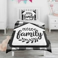 thumbnail image 1 of Family Buffalo Plaid Duvet Cover and Pillowcase Set for Single Bedding, Bedroom Accessories for Kids Teens, 1 of 5