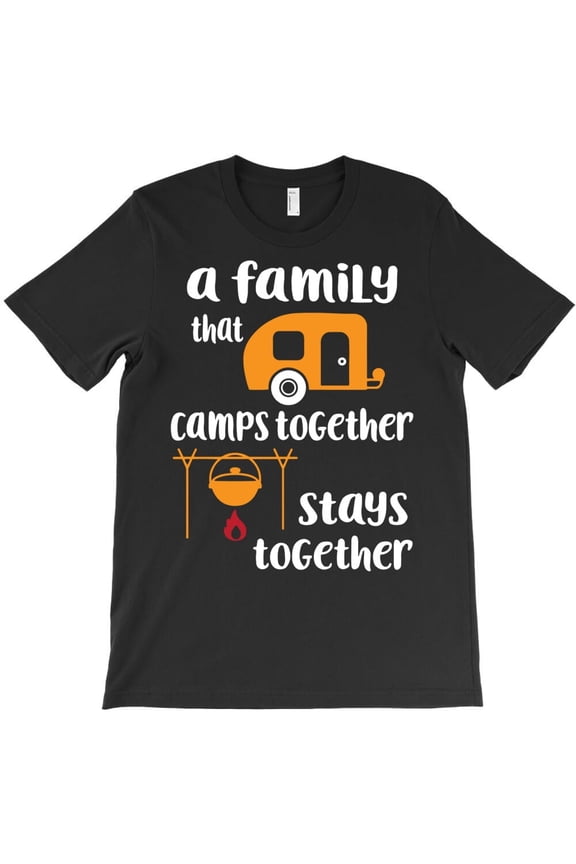 Family Camping Gift Funny RV Camper Retro Campfire Girl Graphic H29552 T-Shirt, for Men and Women, Up to Size 5XL