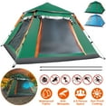 thumbnail image 1 of Family Camping Tent, Moclever 4-5 Person Portable Camping Tent Waterproof with 2 Mosquito Nets Windows Easy Setup for Camping Hiking, Green, 1 of 12
